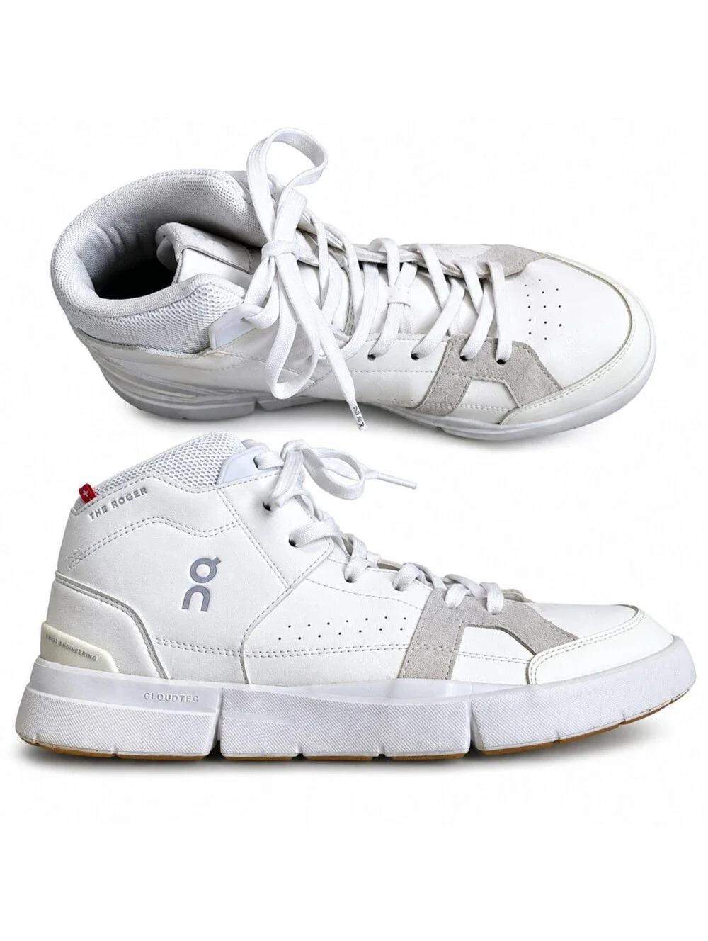 On Cloud THE ROGER Clubhouse Men's 11.5 White Sand Sneakers